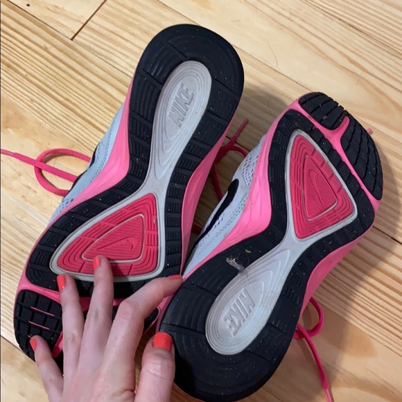 Grey & pink Nike Dual Fusion Run 3 Sneakers - Picture 3 of 4
